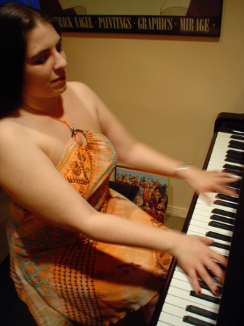 sylvie at the piano